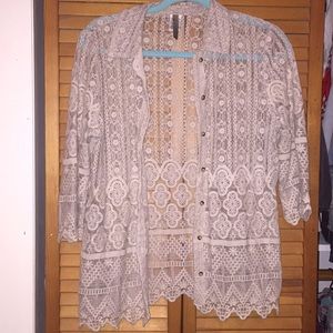 Super cute sheer top.